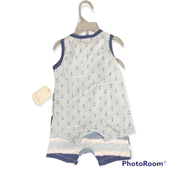 New! 2pk rompers Kyle & Deena 3-6mth - Picture 2 of 3